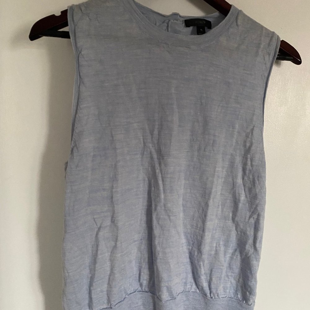 J.Crew Wool Vest - Light Blue